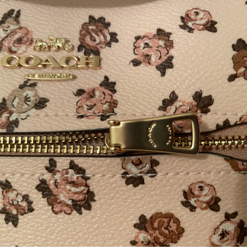 Mini Rowan File Bag With Rose Print - Picture 14 of 16
